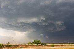 May 7 2020 severe thunderstorm supercell near Quanah Texas - Tornado Tour StormWind