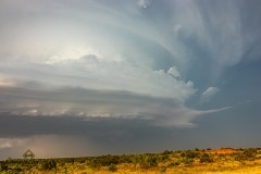 May 7 2020 severe thunderstorm supercell near Quanah Texas - Tornado Tour StormWind